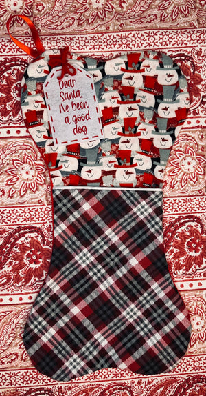 Handmade Dog Holiday Stocking