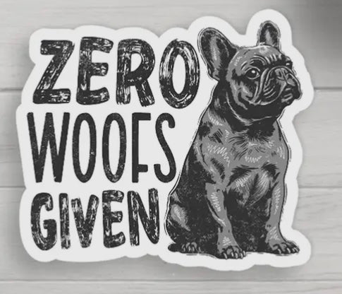 46 Zero Woofs Given Sticker