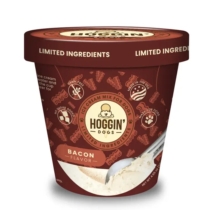 Hoggin' Dogs No Sugar Added Ice Cream Mix for Dogs: Bacon / 4.65 oz