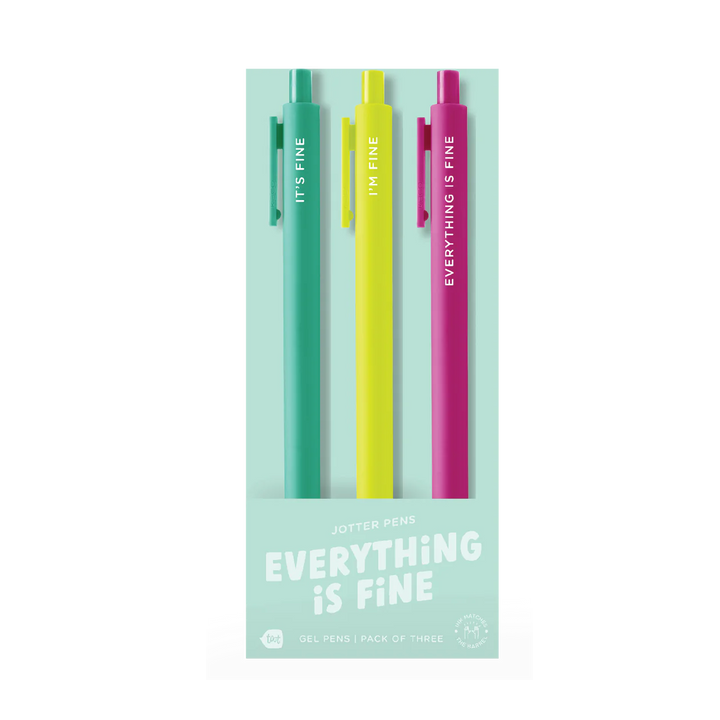 Pen Jotter Sets - Everything is Fine 3 pack