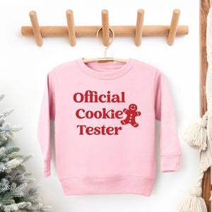 Official Cookie Tester Toddler/Kids Sweatshirt-Pink