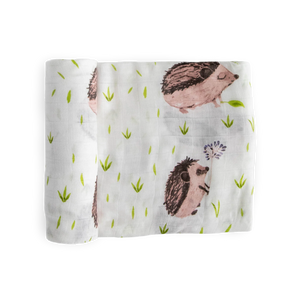 Hedgehog Deluxe Muslin Swaddle Blanket