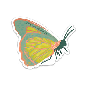Change Is Good Butterfly Vinyl Sticker