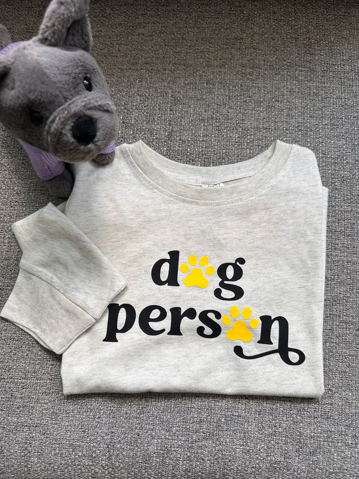 Dog Person Pullover- Natural Heather (3 variations)
