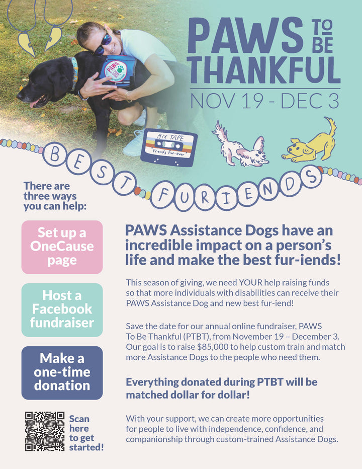 Paws with a Cause Donation