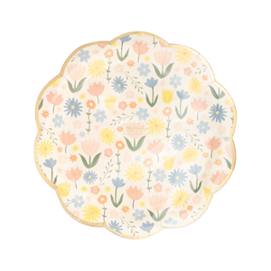 Spring Floral Paper Plate