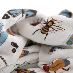 Deluxe Muslin Swaddle Blanket - Bugs