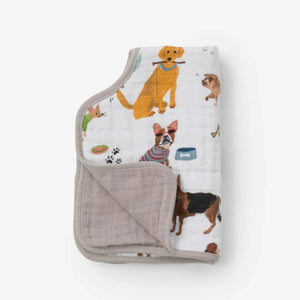 Cotton Muslin Burp Cloth - Woof