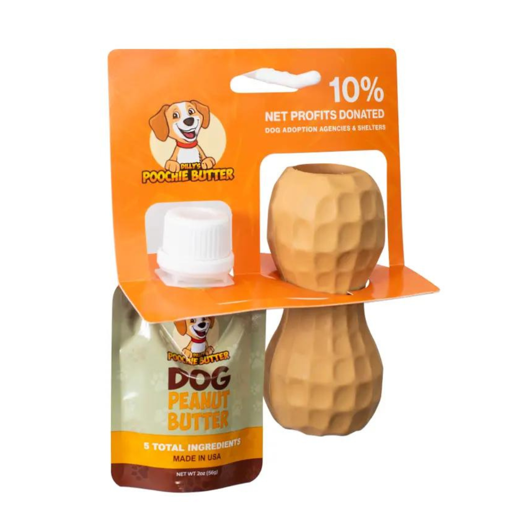 Poochie Butter Peanut Treat Dispensing Dog Toy