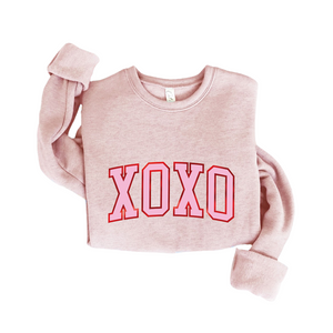 XOXO Foil Sweatshirt - Rose