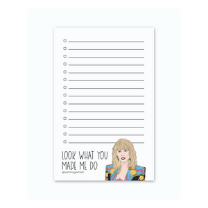 Taylor Swift, Look What You Made Me Do, Notepad