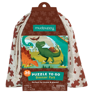 Dinosaur Park Puzzle to Go, 36 Pieces, Ages 3+