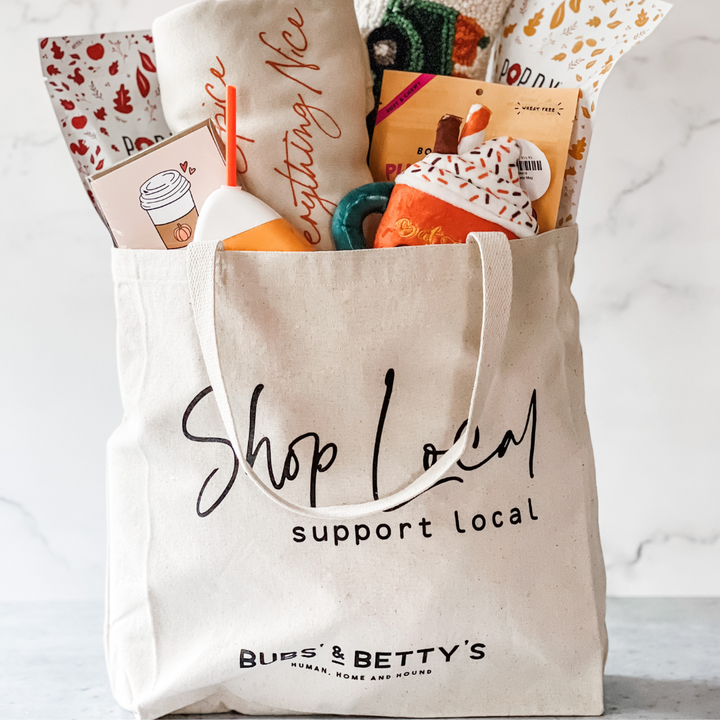 Shop Local Support Local Bubs' and Betty's Tote Bag