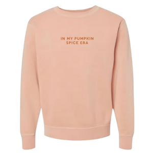 In My Pumpkin Spice Era Embroidered Crew Sweatshirt