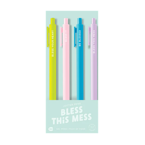 Pen Jotter Sets - Bless This Mess 4 Pack