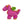 GoDog Dragons Squeaky Plush Dog Toy Pink Small