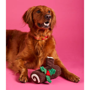 Yule Log Interactive Snuffle Holiday Dog Toy