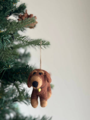 Felt Ornament - Dachshund Dog