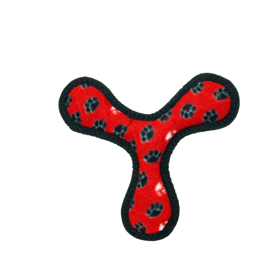 Tuffy Jr Boomerang - Red Paw, Durable, Squeaky Dog Toy