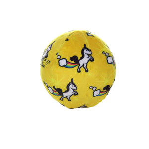 Mighty Ball - Medium Unicorn, Squeaky Dog Toy, No Stuffing