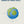 Planet Dog Orbee-Tuff Planet Ball Dog Toy Blue/Green Medium