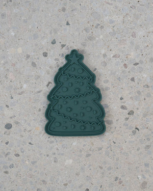 Christmas Tree Enrichment Lick Mat with Silicone Spatula