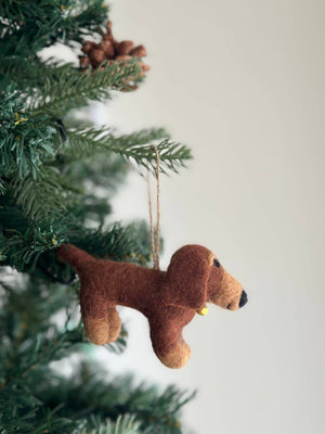 Felt Ornament - Dachshund Dog