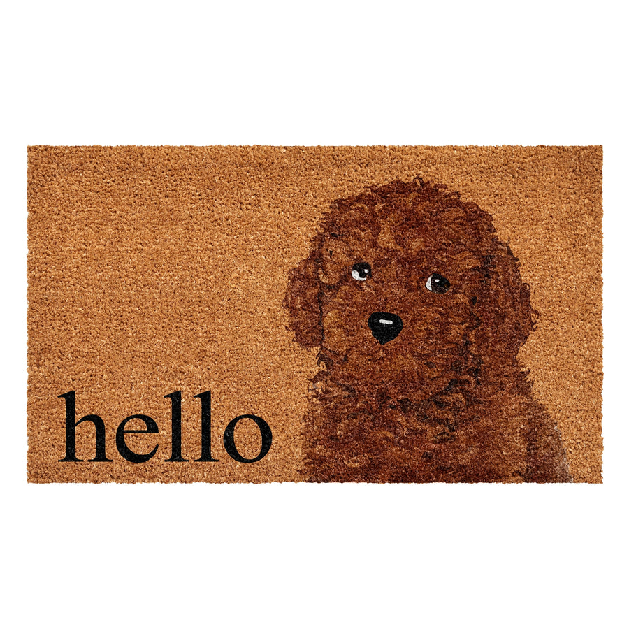 Brown Toy Doodle Dog Doormat
