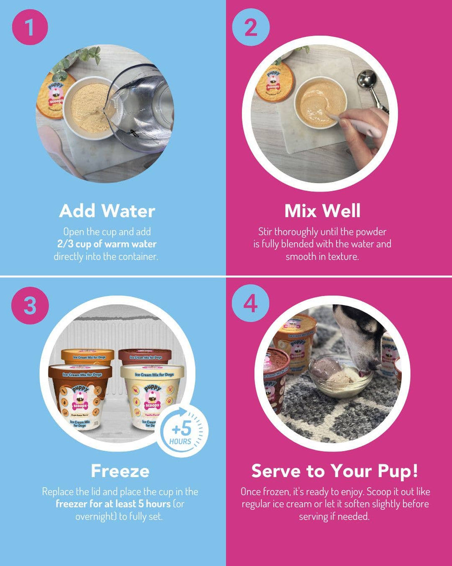 Puppy Scoops Ice Cream Mix for Dogs / 4.65 OZ