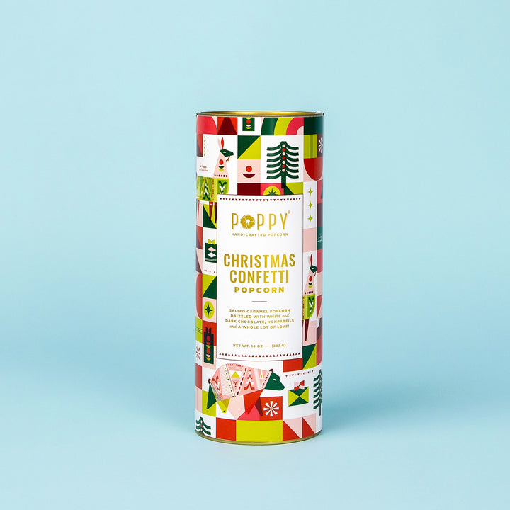 Christmas Confetti Popcorn Cylinder