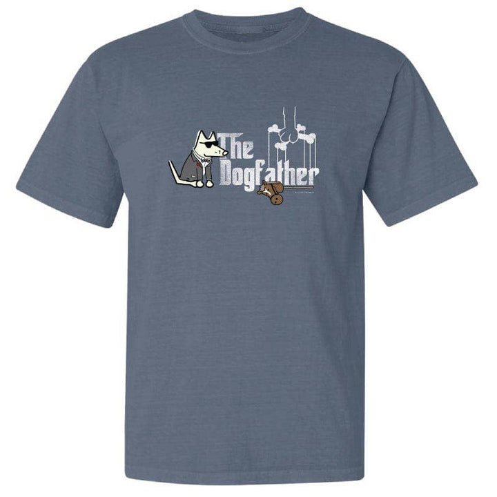 The Dogfather - Classic Tee: Bluestone / Large