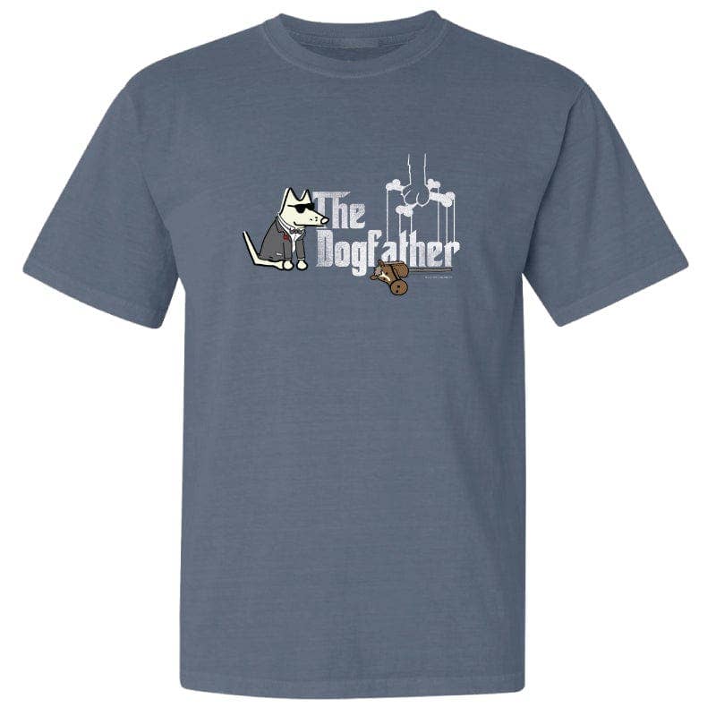 The Dogfather - Classic Tee: Bluestone / Medium