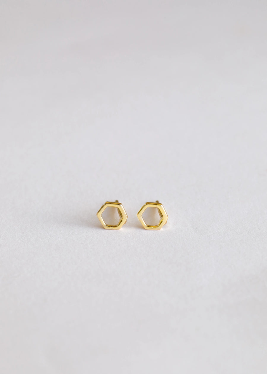 Minimalist - Hexagon - Earrings