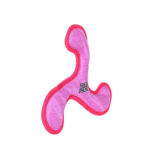 DuraForce Boomerang Tiger - Pink, Durable, Squeaky Dog Toy