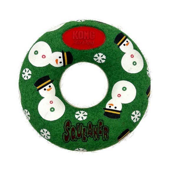 KONG Holiday AirDog® Squeaker Donut Md