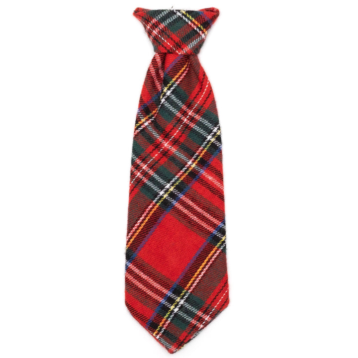 Red Plaid III Neck Tie