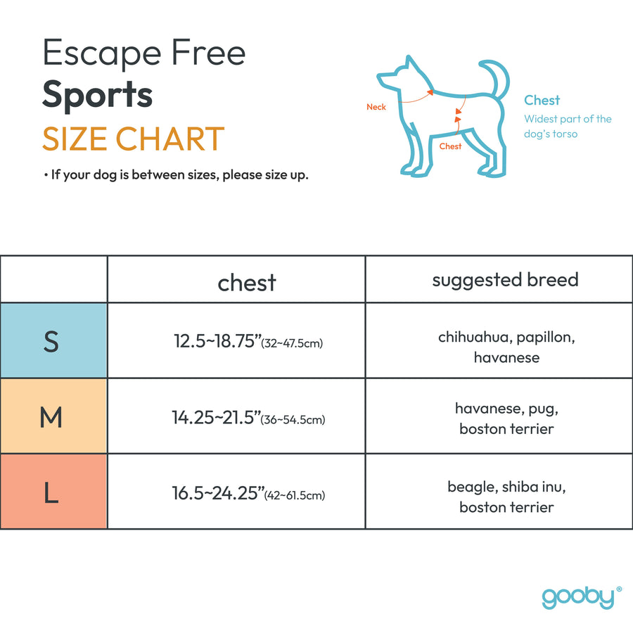 #04612 - Escape Free Sport Harness- Turquoise