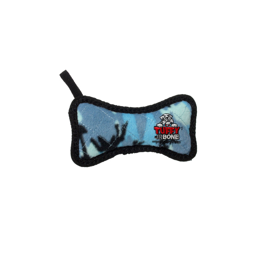 Tuffy Jr Bone - Camo Blue, Durable, Tough, Squeaky Dog Toy