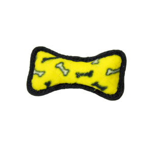 Tuffy Jr Bone - Yellow, Durable, Tough, Squeaky Dog Toy