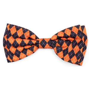 Halloween Argyle Bow Tie