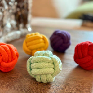 Petite Pup Colorful Rope Ball