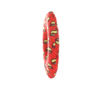 Mighty Ring - Red, Durable, Squeaky Dog Toy, No Stuffing