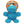Mighty Microfiber Ball Med Monster, Durable, Squeaky Dog Toy