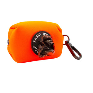 Dog Waste Bag Holder - Neon Orange