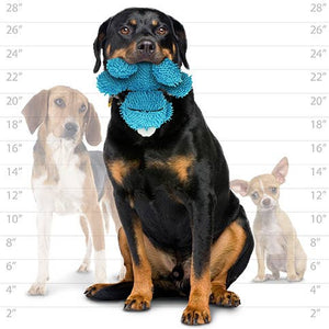 Mighty Microfiber Ball Med Monster, Durable, Squeaky Dog Toy