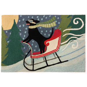 Sledding Dog Indoor/Outdoor Rug