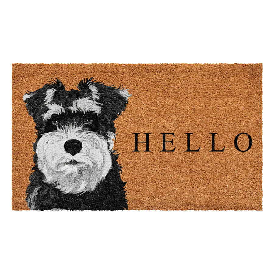 Black Schnauzer Dog Doormat