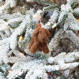 Curly Doodle Dog Ornaments