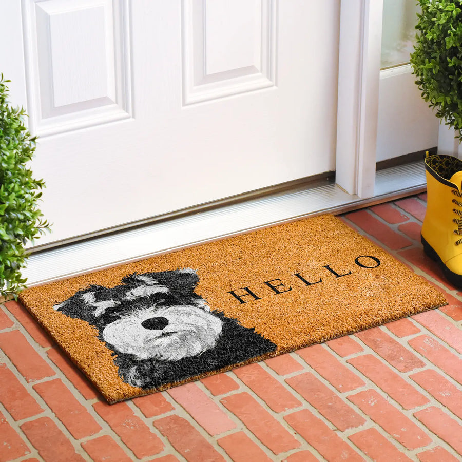 Black Schnauzer Dog Doormat