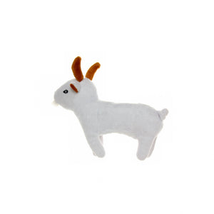 Mighty Jr Farm Goat, Plush, Squeaky Dog Toy